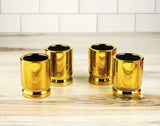 The Wine Savant 50 Caliber Bullet Shot Glasses Set - Set of 4 - Each holds 2 Ounces - Tactical Bullet Casings Shot Glasses from The Wine Savant