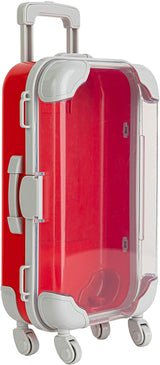 Red Plastic Suitcase Candy Box 3 Pack 7.5"x5"x2.5" from Hammont