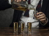 50 Caliber Shot Glasses Set - Set of 4 - Each holds 2 Ounces - Tactical Bullet Casings Shot Glasses from The Wine Savant