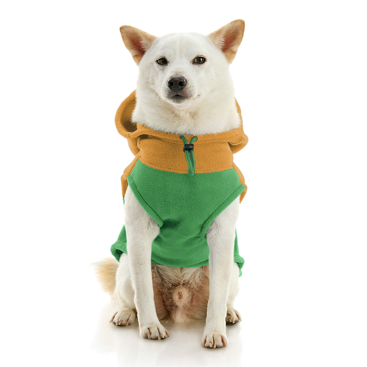 Fleece Vest Hoodie Two Tone from Gooby