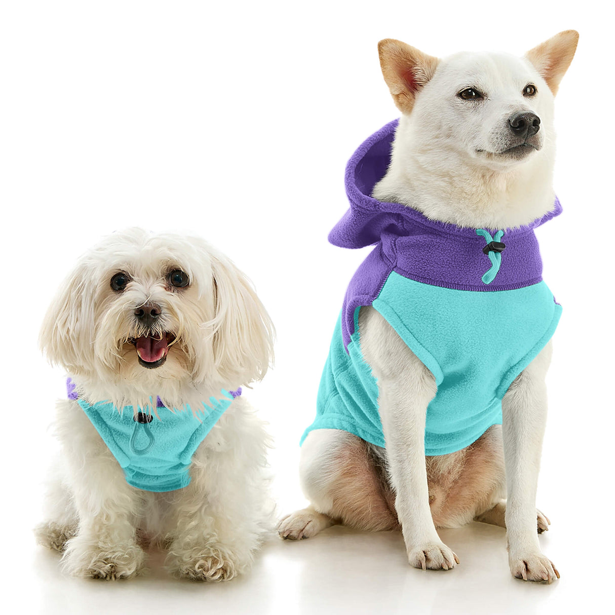 Fleece Vest Hoodie Two Tone from Gooby