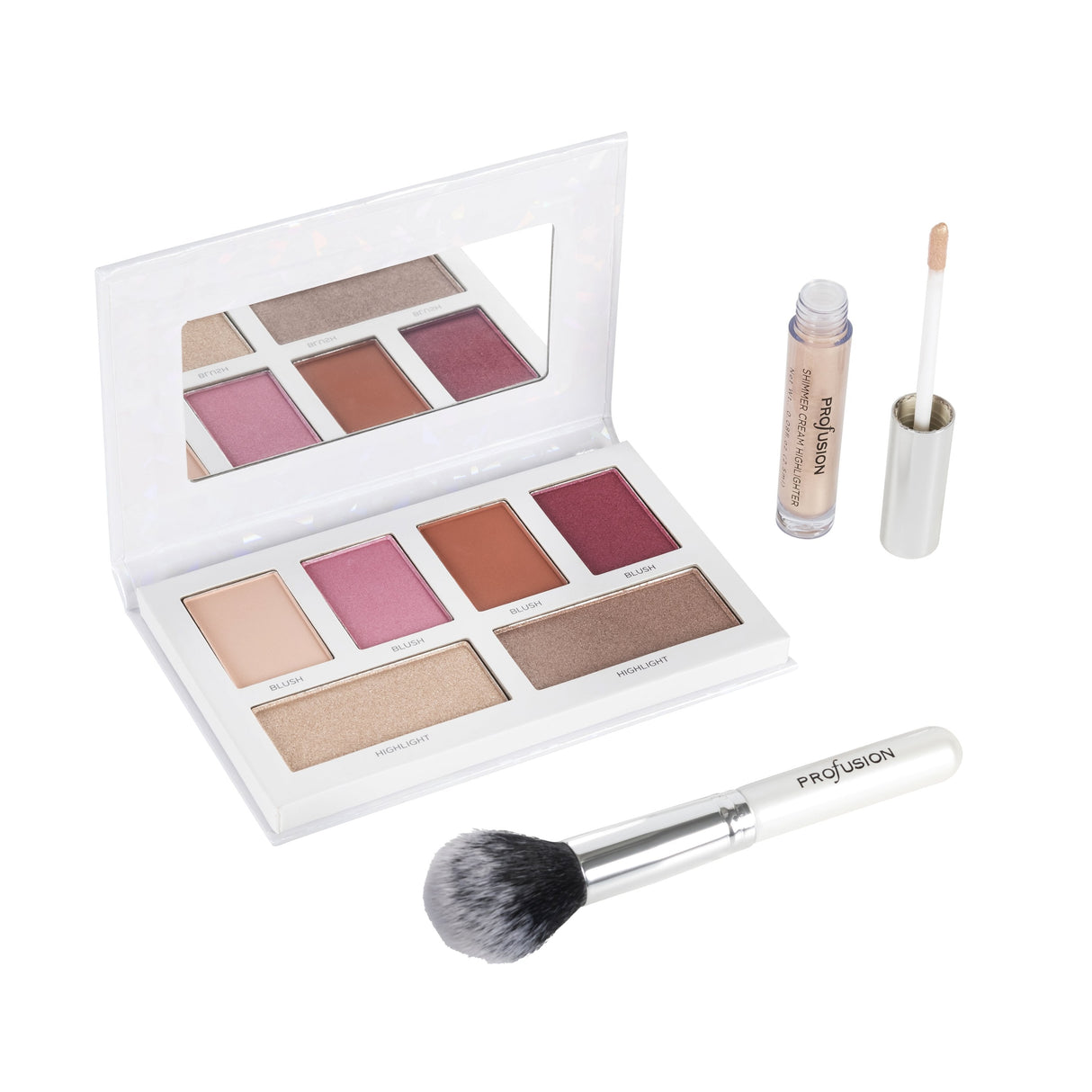 White Crystals Cheek Collection Box from Profusion Cosmetics