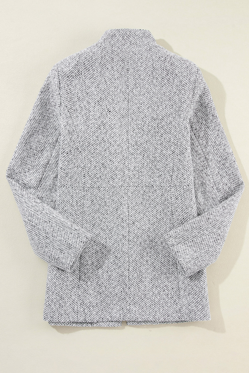 Aitana Lapel Collar Long Jacket with Pocket from Threaded Pear