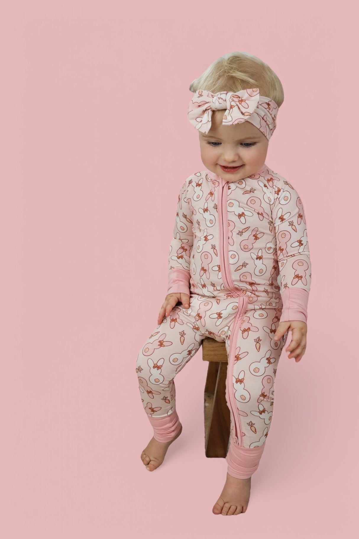 BUNNIES AND BOWS DREAM ROMPER from DREAM BIG LITTLE CO