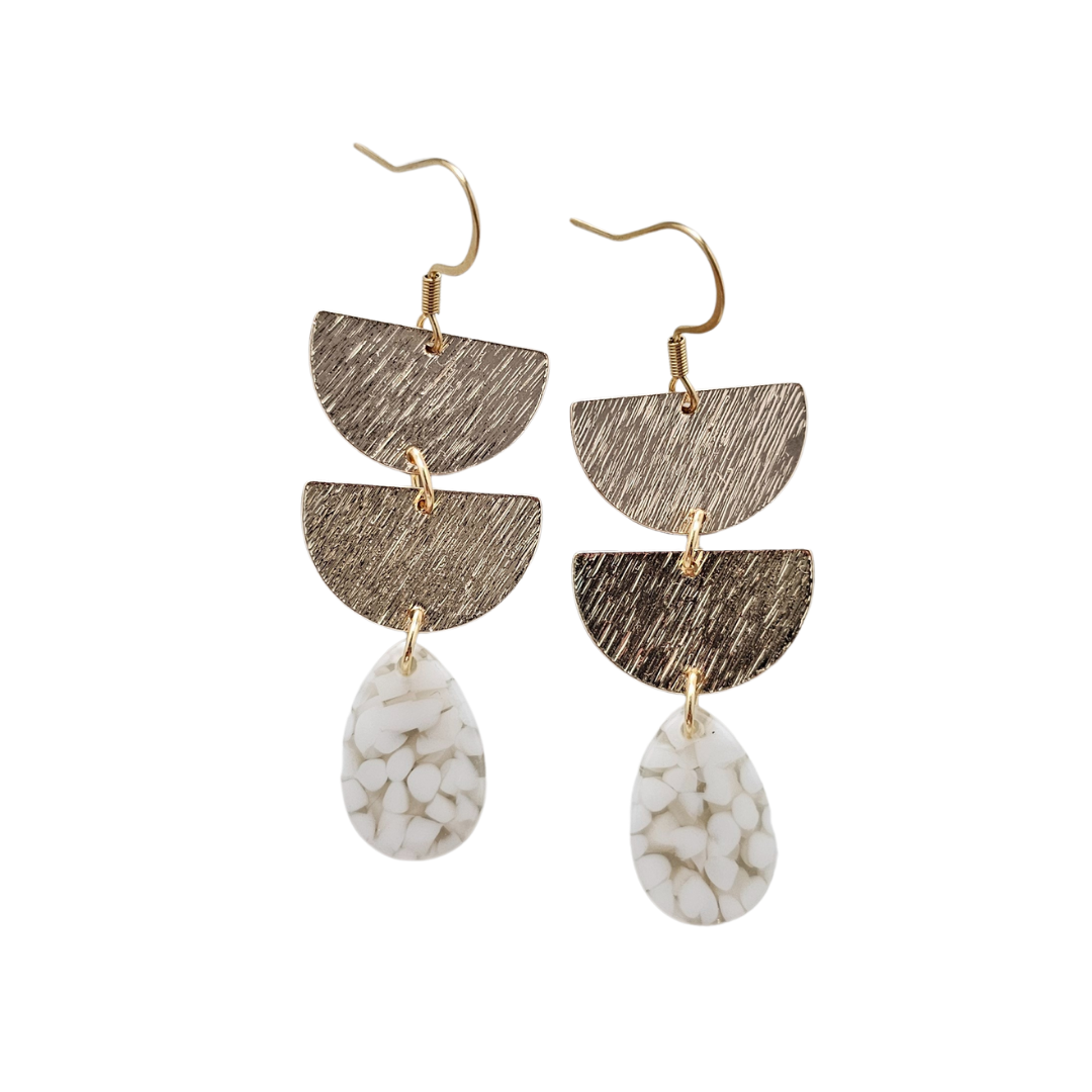 Aria Earrings - Pebble from Spiffy & Splendid
