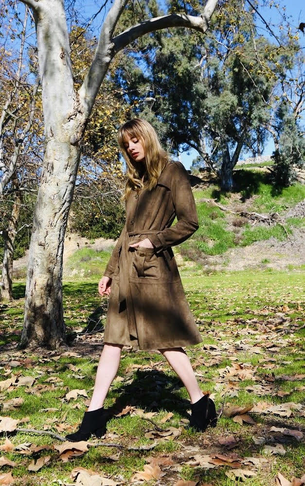 Ariana Suede Trench Coat & Dress from Joh Appare