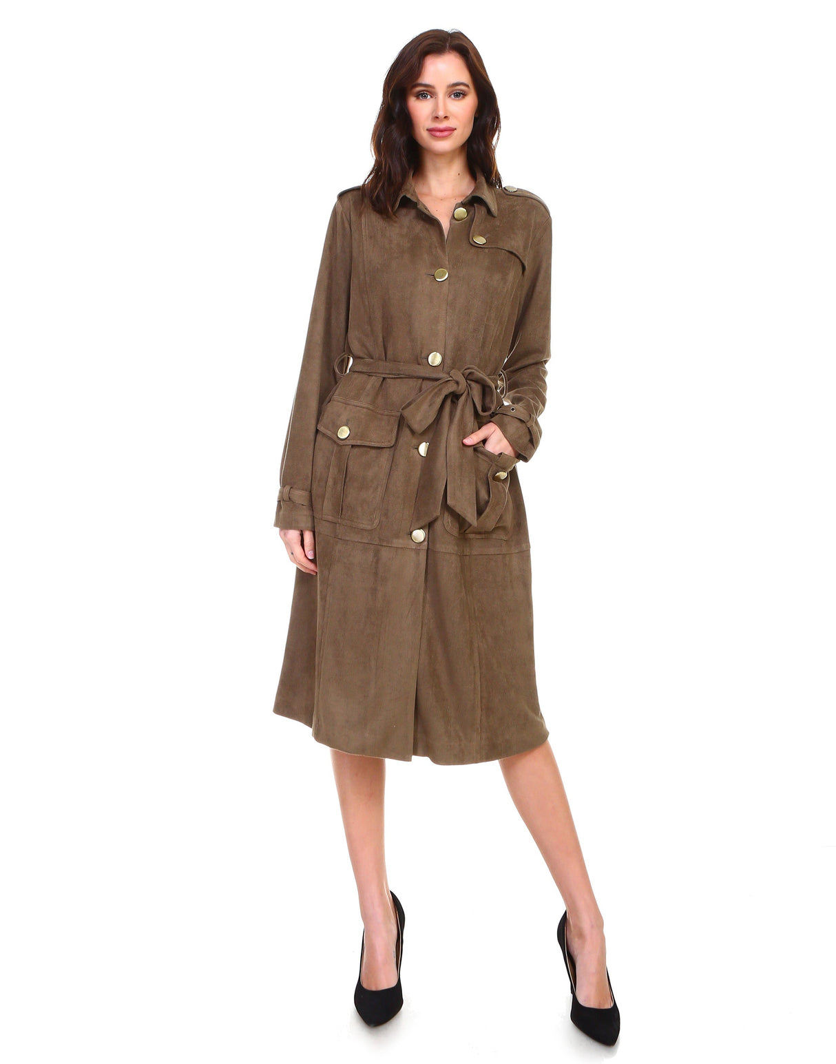 Ariana Suede Trench Coat & Dress from Joh Appare