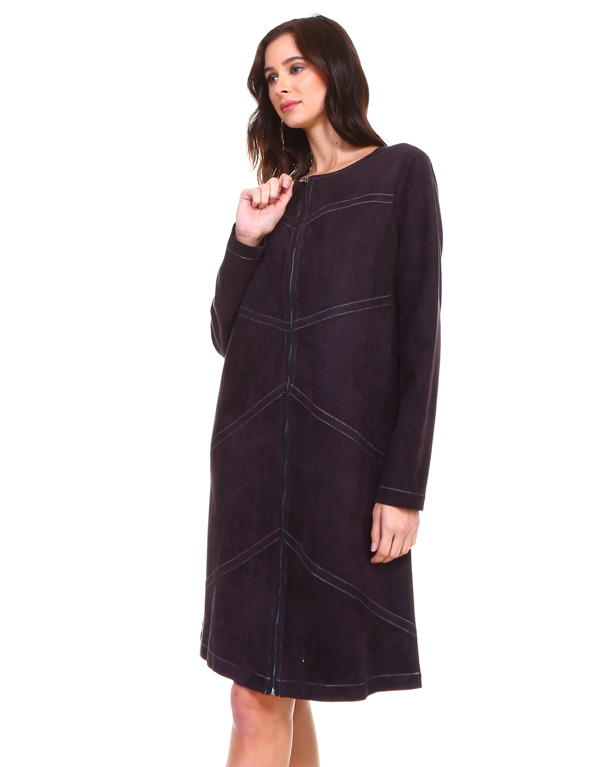Amira Stretch Suede Dress / Jacket from Joh Apparel