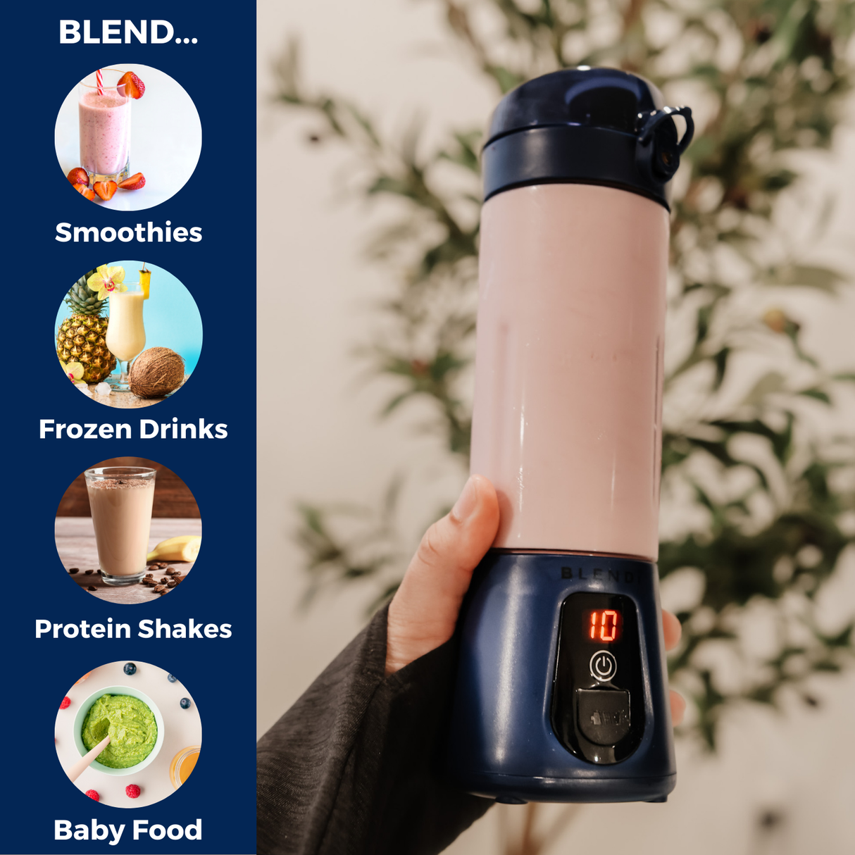Pro+ Ice Crushing Portable Blender (17oz) from BLENDi