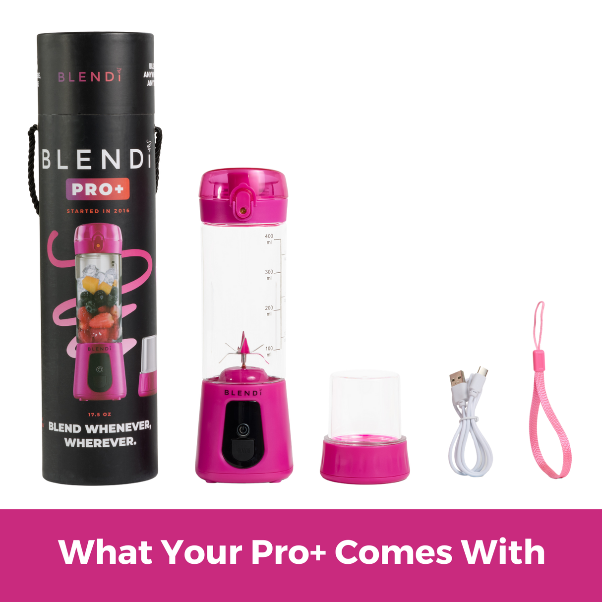 Pro+ Ice Crushing Portable Blender (17oz) from BLENDi