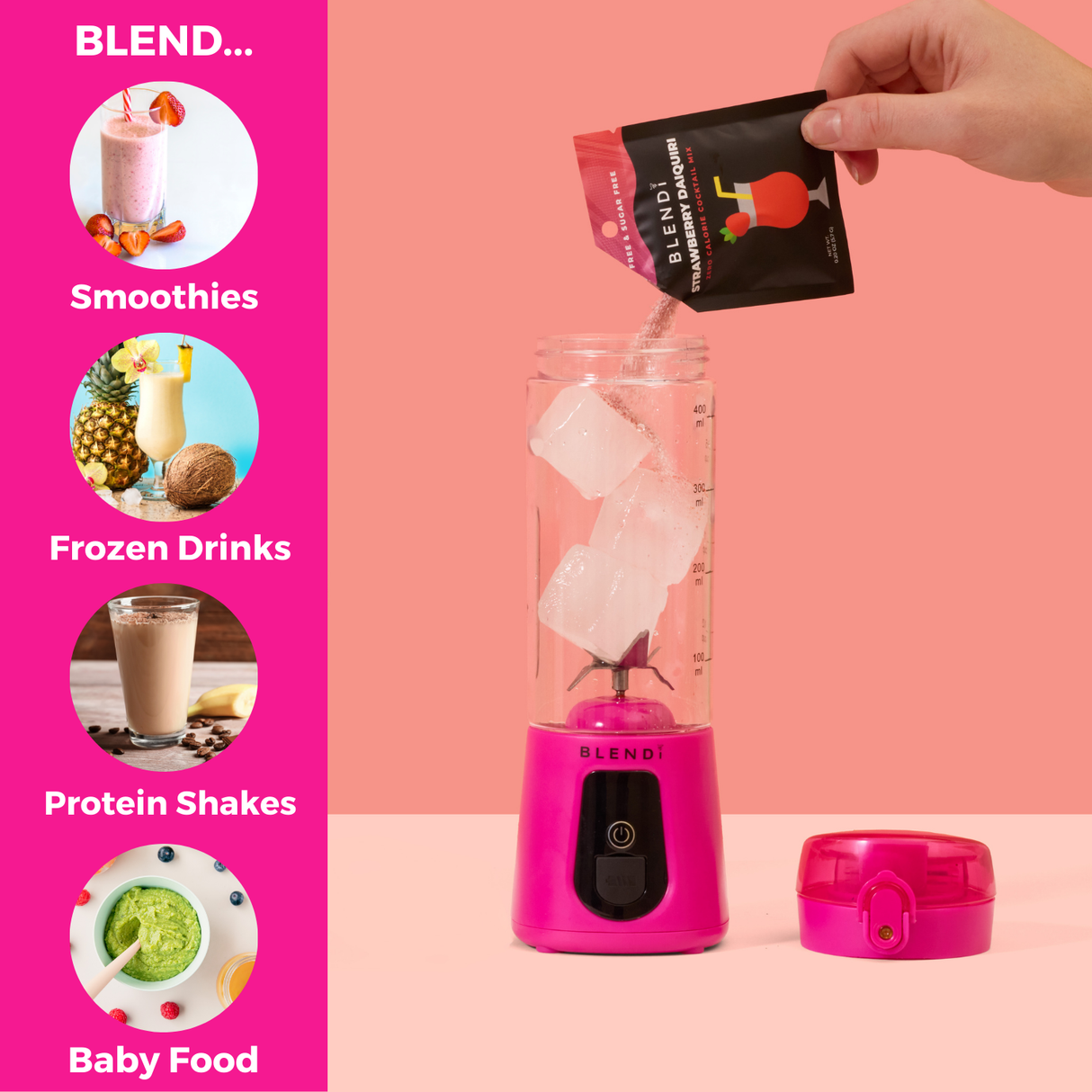 Pro+ Ice Crushing Portable Blender (17oz) from BLENDi