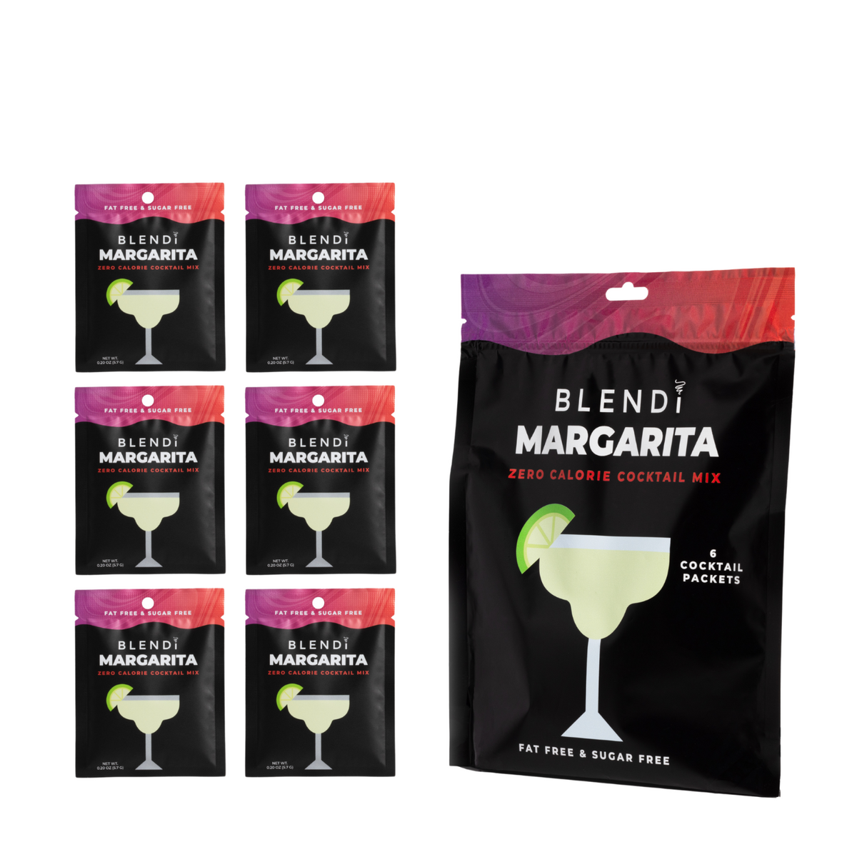 Skinny Mocktail Mixers – Guilt-Free Flavor, Zero Cal- 1 Pack (6 Count) from BLENDi