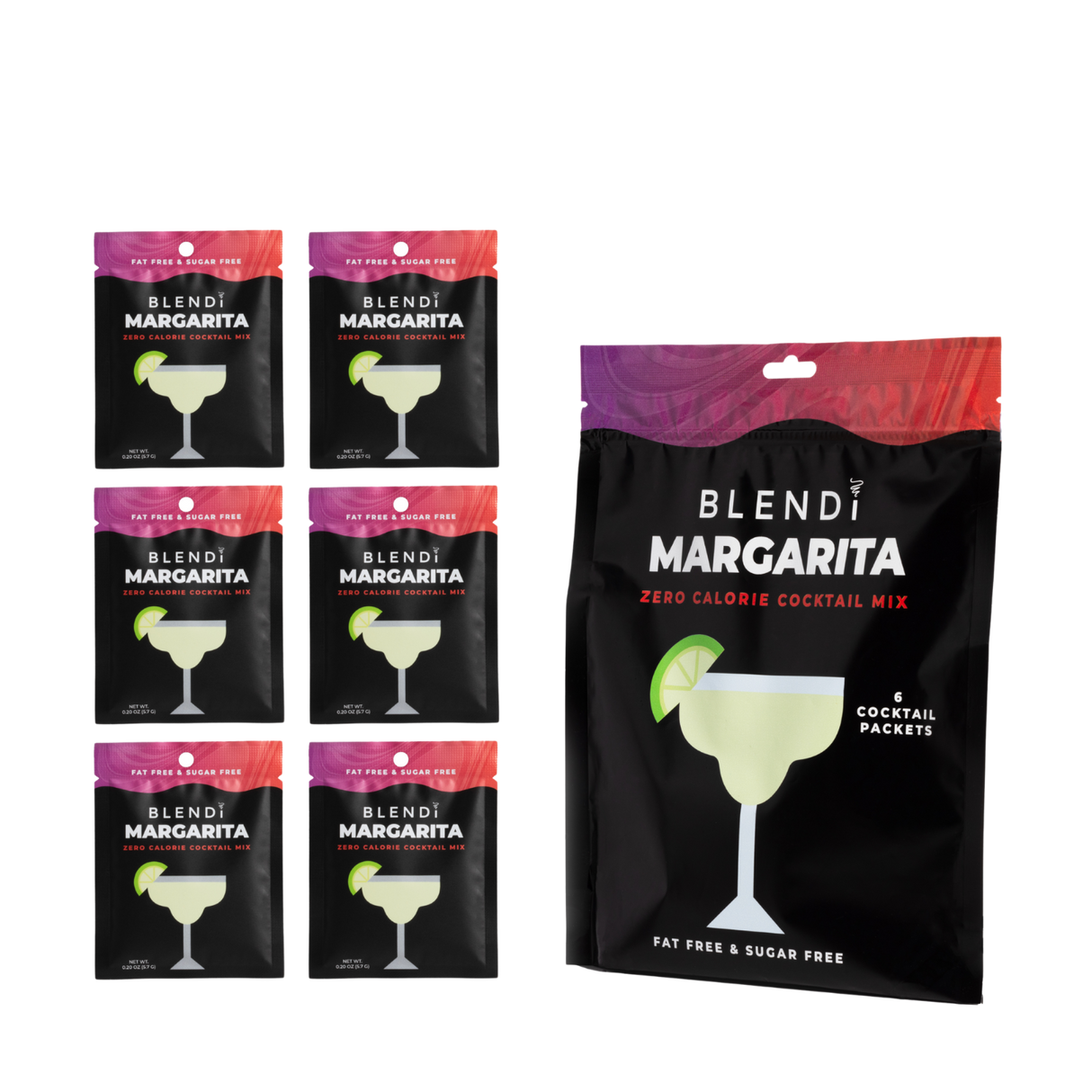 Skinny Mocktail Mixers – Guilt-Free Flavor, Zero Cal- 1 Pack (6 Count) from BLENDi