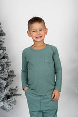 SAGE RIB DREAM POCKET TEE from DREAM BIG LITTLE CO