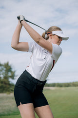 Women Cherry stripe polo from Abacus Sportswear US