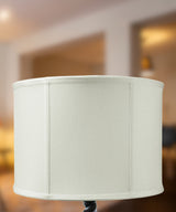 Drum Lamp Shade Premium Light Oatmeal Linen 14"W x 10"H from LampsUSA