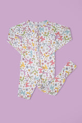 BOW GARDEN DREAM RUFFLE ROMPER from DREAM BIG LITTLE CO