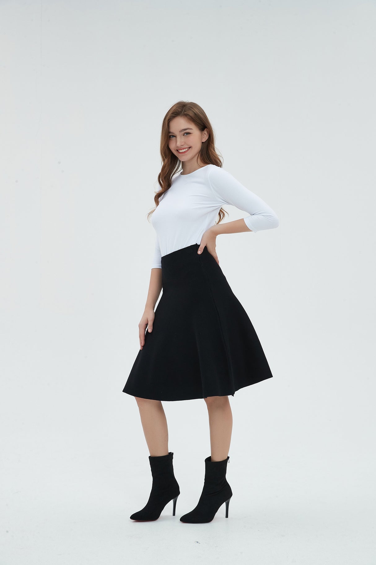 AMAZING MM SKIRT - YEAR ROUND BLACK From Mia Mod