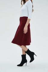 AMAZING  MM SKIRT - MAROON 2.0 From Mia Mod