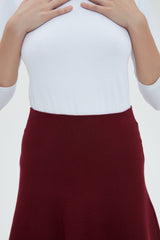 AMAZING  MM SKIRT - MAROON 2.0 From Mia Mod