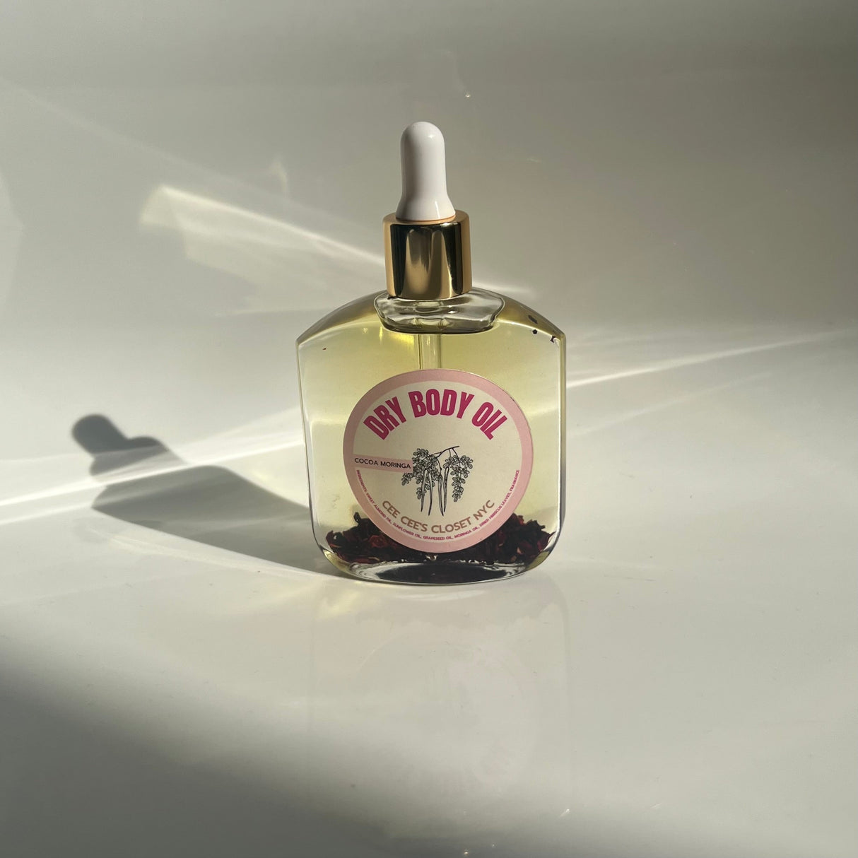 Cocoa Moringa Scented Dry Body Oil from Cee Cee's Closet NYC