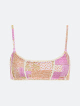 NANTUCKET BIKINI TOP - PINK PAISLEY from ELYSIIAN