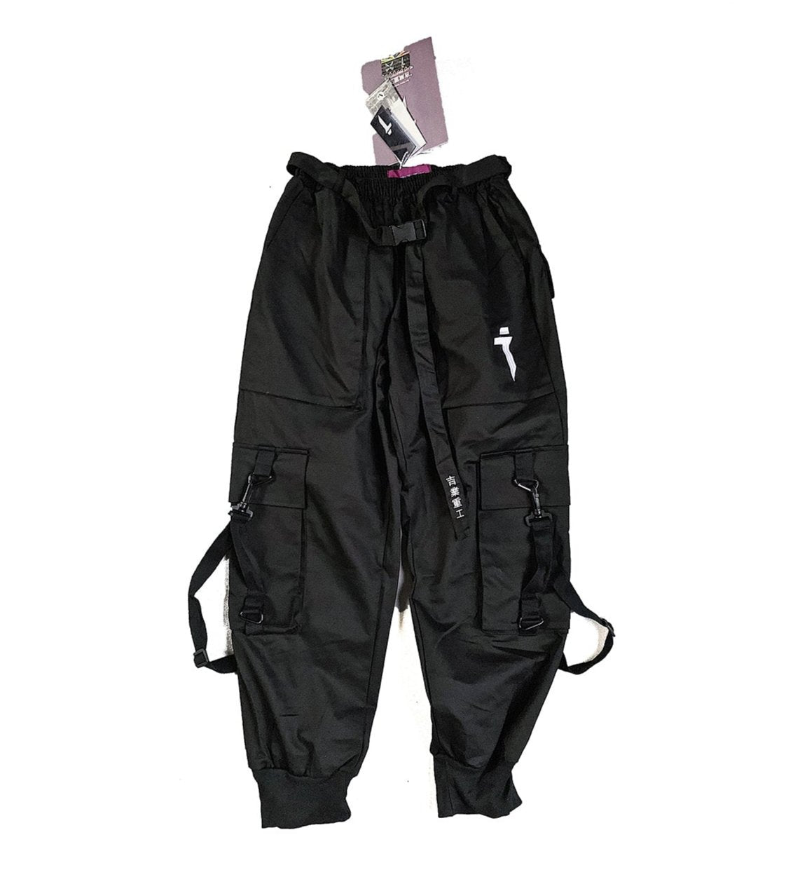 HiP5 Black 09 I-Tech Cargo Pants from Niepce Inc