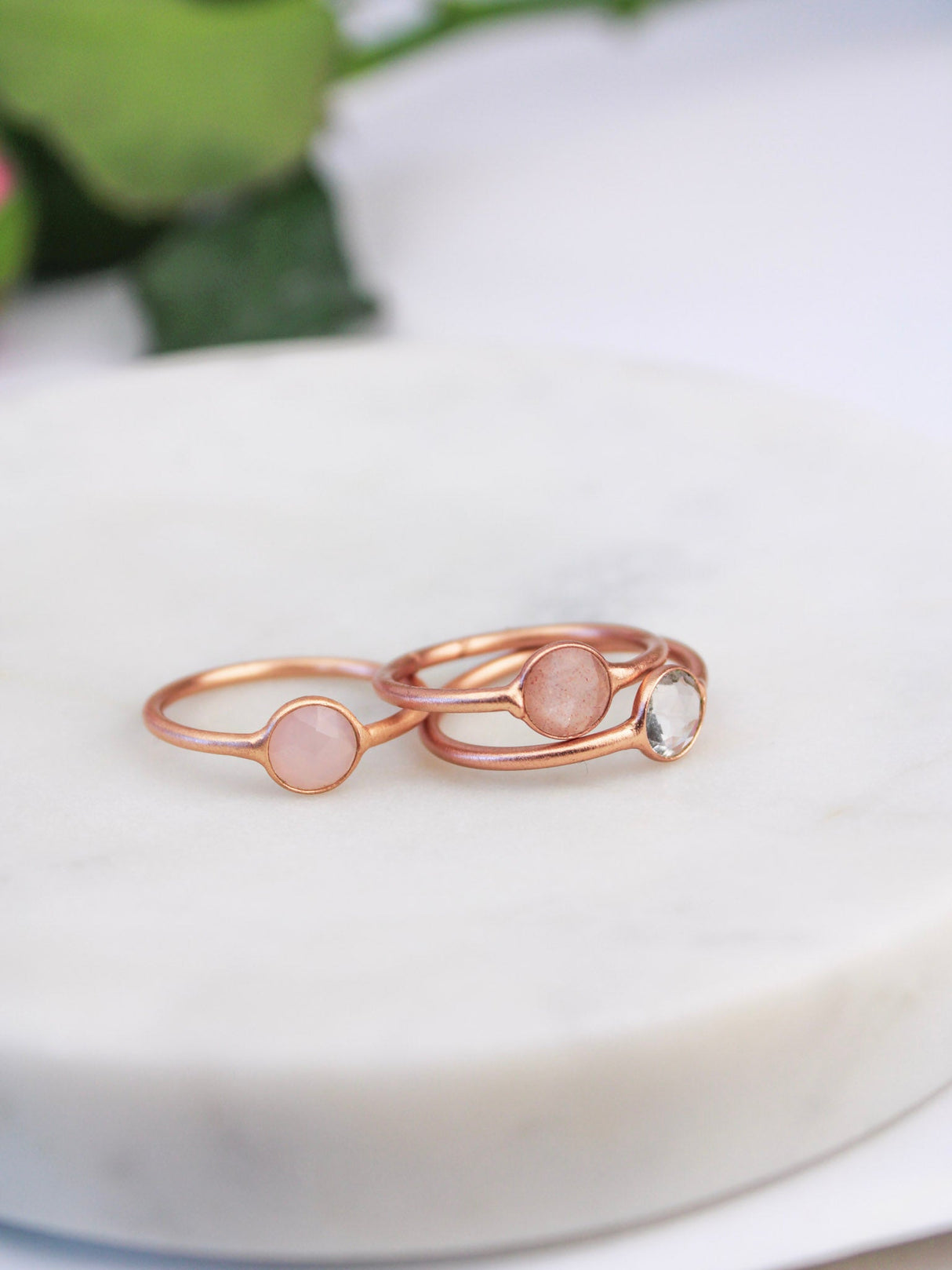 Mini Pebble Ring - Rose Gold from Ash & Rose