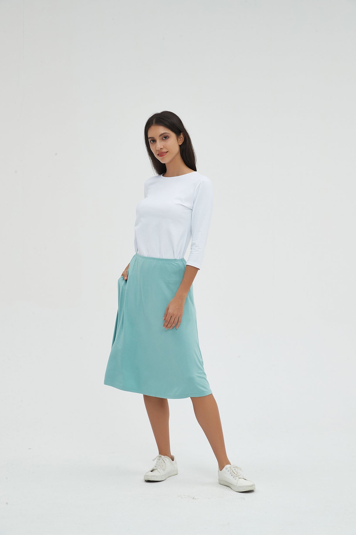 MM SWAY SKIRT - AQUA From Mia Mod