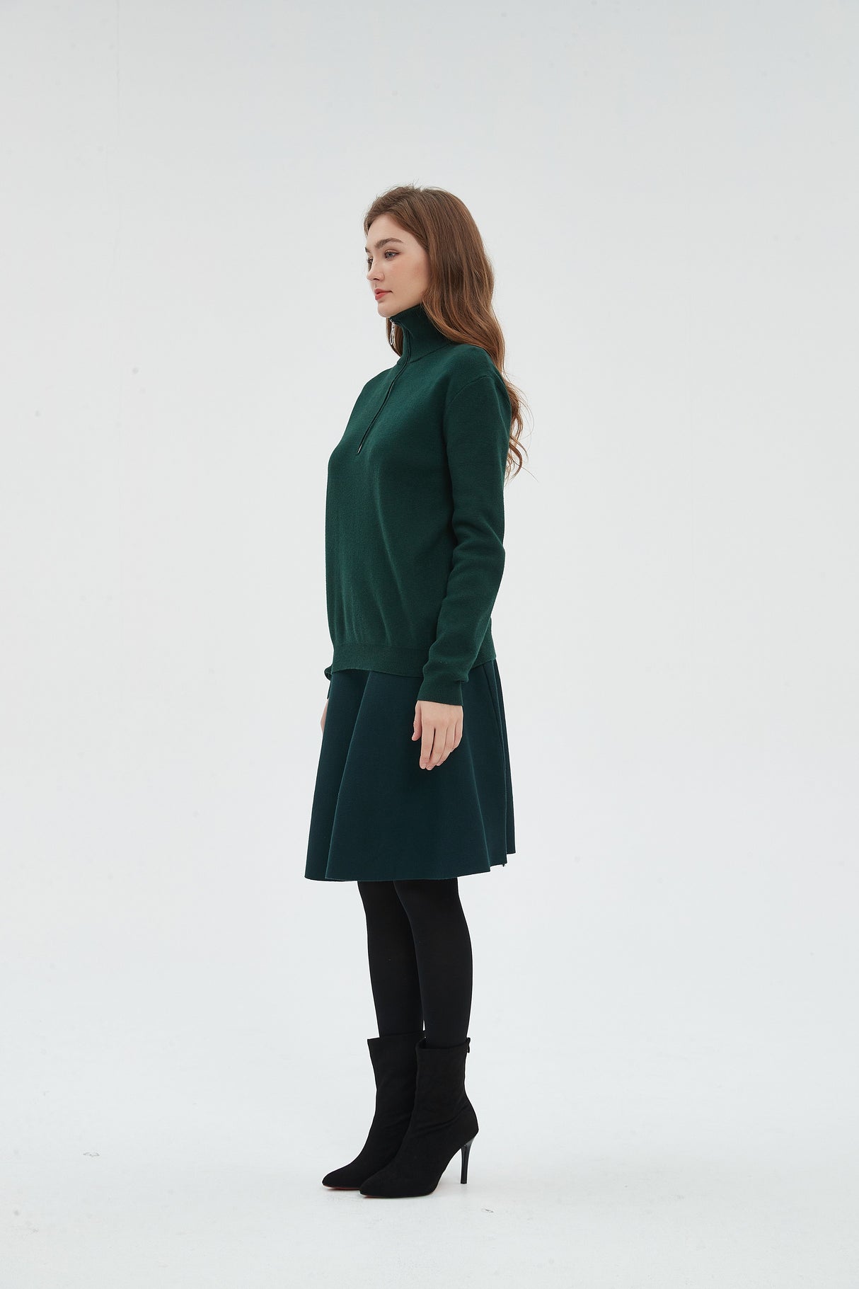 AMAZING  MM SKIRT - HUNTER GREEN From Mia Mod