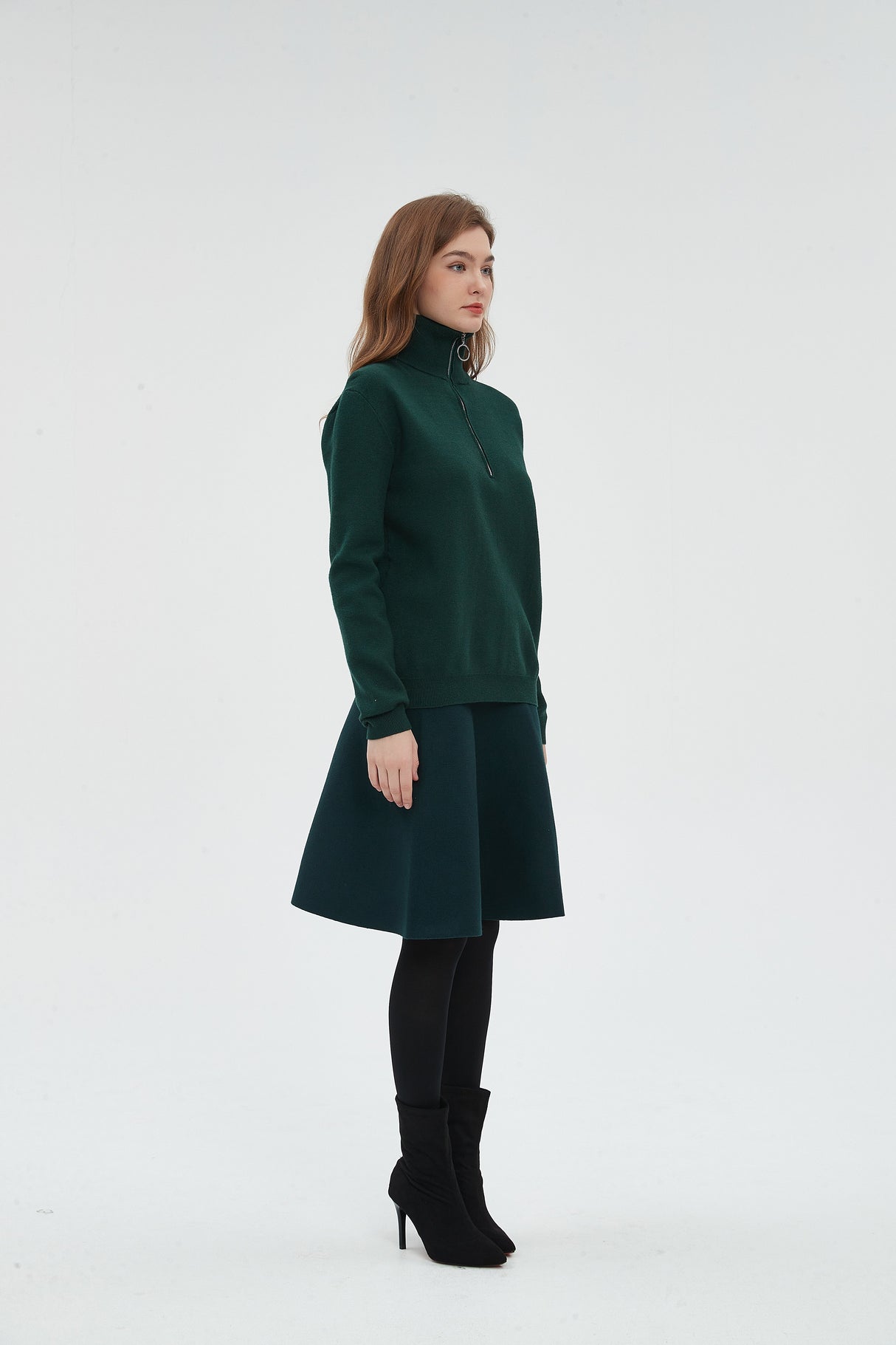 AMAZING  MM SKIRT - HUNTER GREEN From Mia Mod