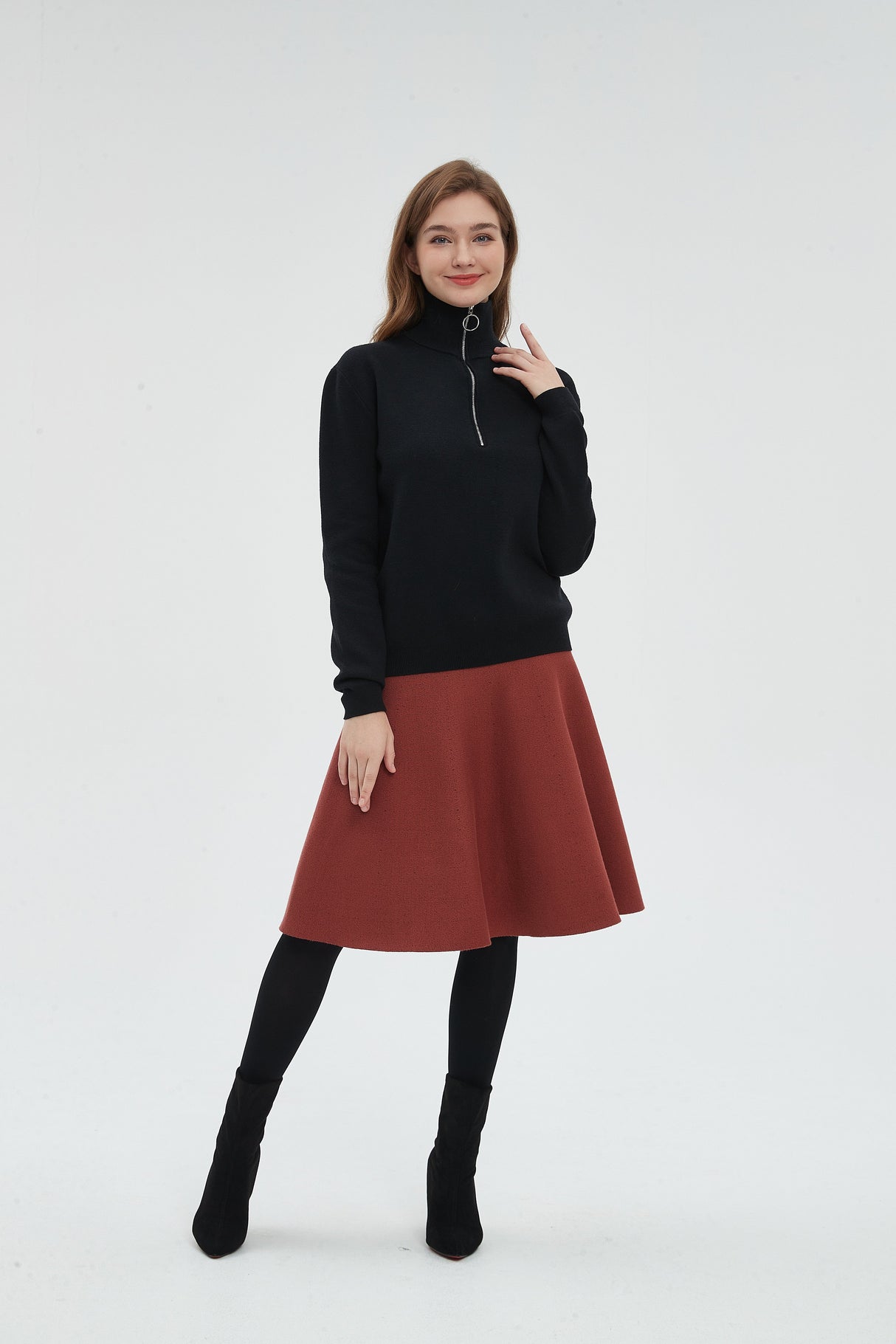 AMAZING  MM SKIRT - RUST From Mia Mod
