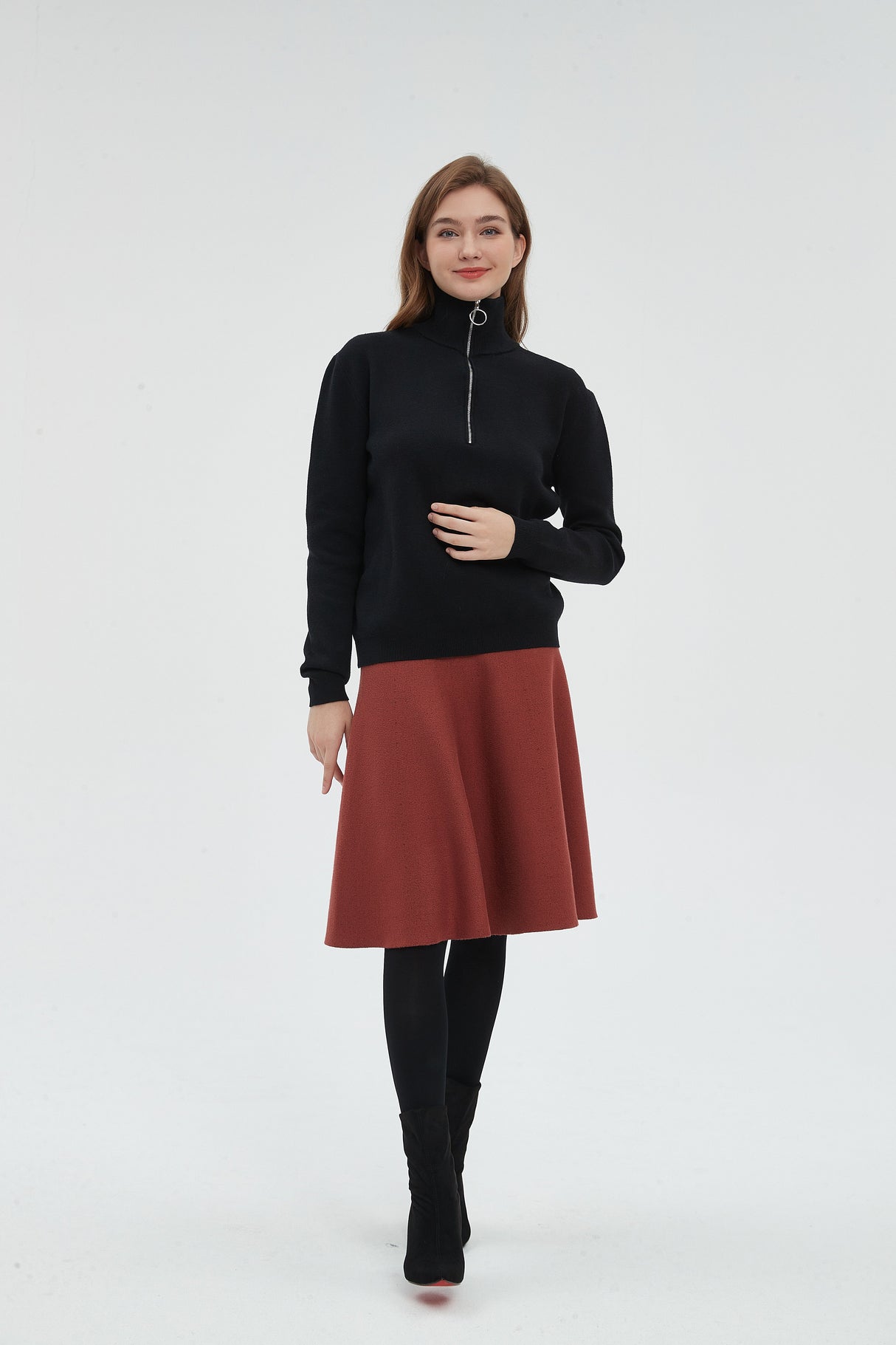 AMAZING  MM SKIRT - RUST From Mia Mod