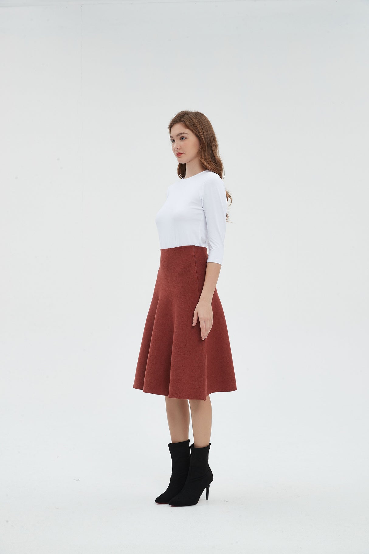AMAZING  MM SKIRT - RUST From Mia Mod