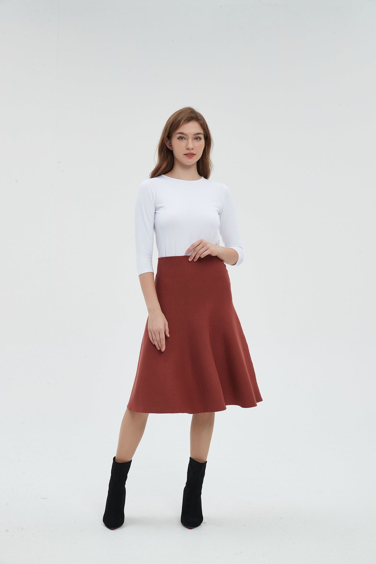 AMAZING  MM SKIRT - RUST From Mia Mod