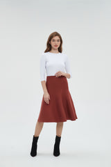 AMAZING  MM SKIRT - RUST From Mia Mod