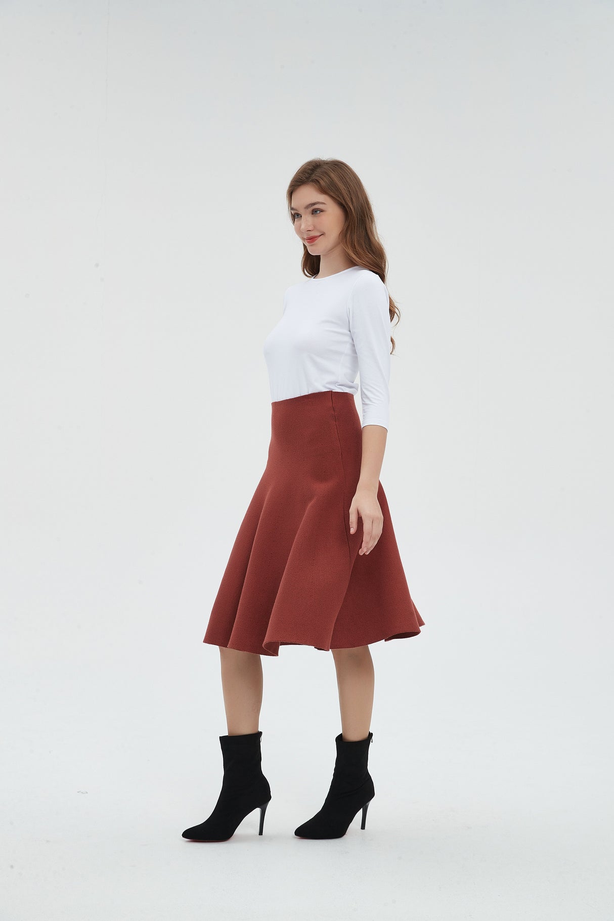 AMAZING  MM SKIRT - RUST From Mia Mod