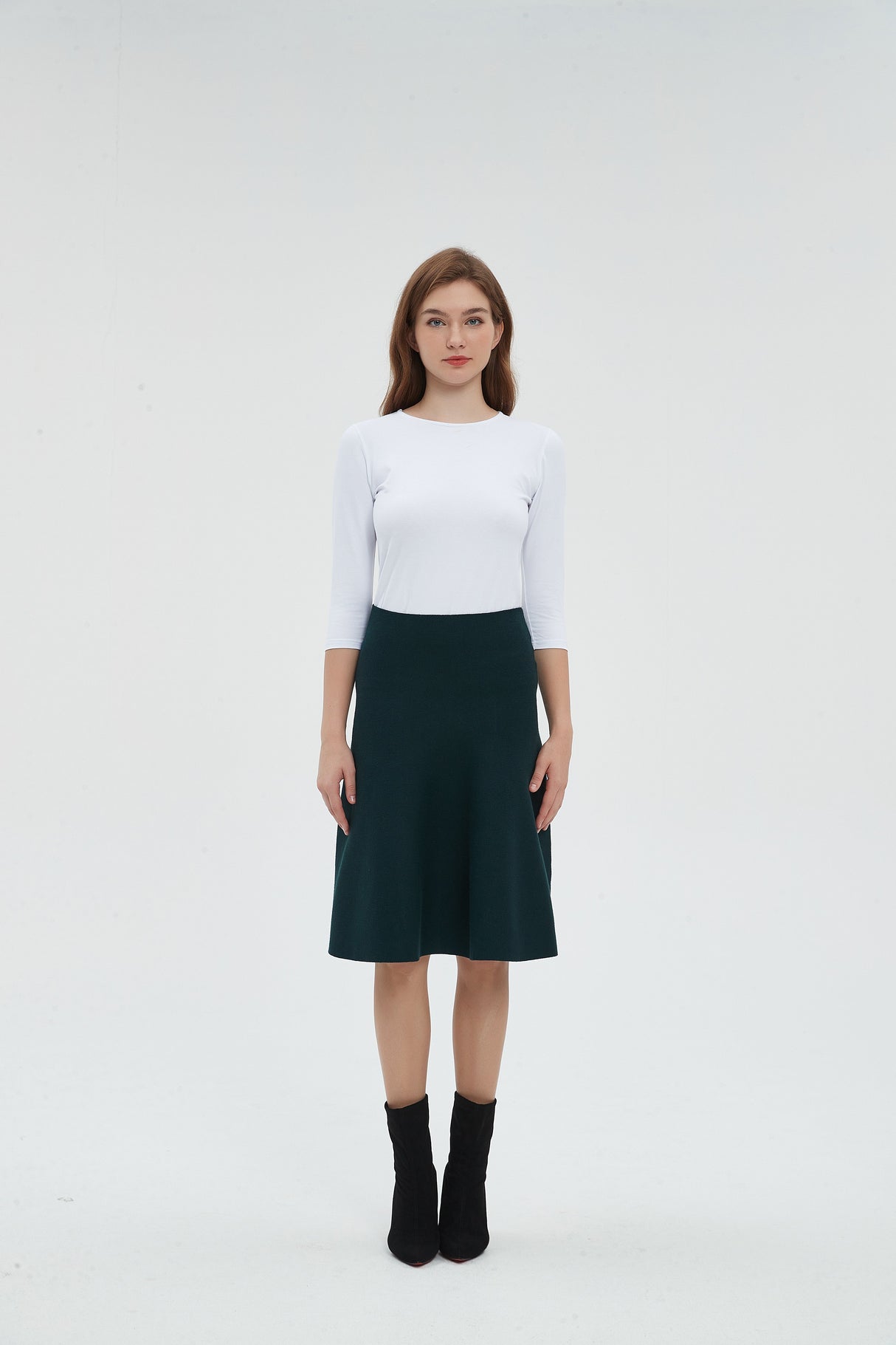 AMAZING  MM SKIRT - HUNTER GREEN From Mia Mod