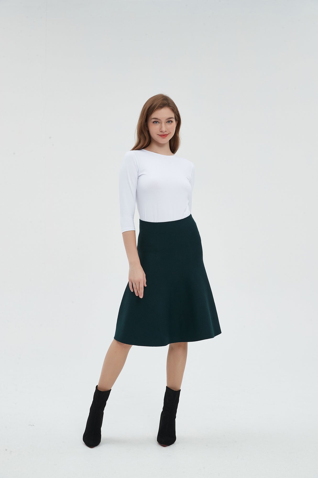 AMAZING  MM SKIRT - HUNTER GREEN From Mia Mod