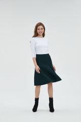 AMAZING  MM SKIRT - HUNTER GREEN From Mia Mod
