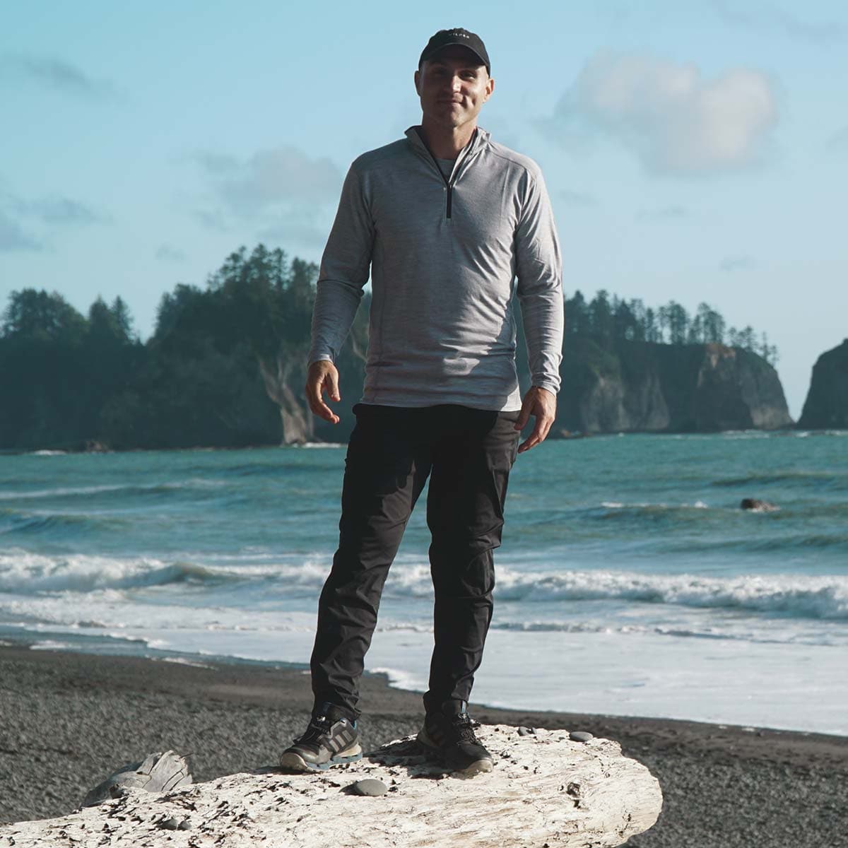 Microweight - Men's Wool 1/4 Zip Woolverino from Minus33 Merino Wool Clothing