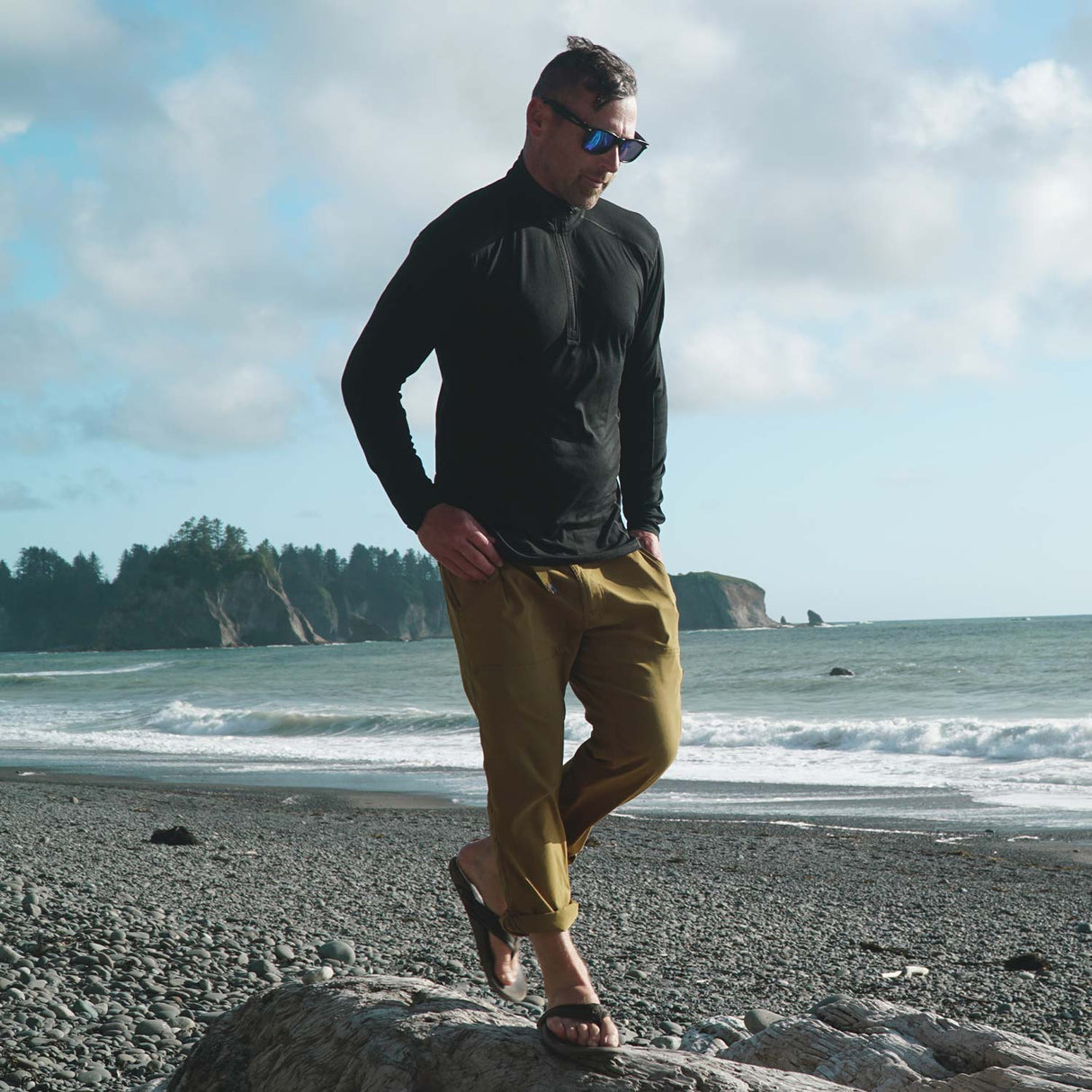Microweight - Men's Wool 1/4 Zip Woolverino from Minus33 Merino Wool Clothing