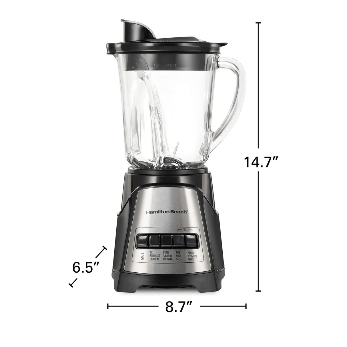 Hamilton Beach Power Elite 700W Glass Jar Blender from Jupiter Gear Home