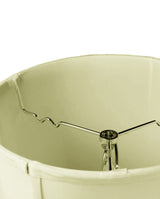 Drum 14"W x 15"H Lampshade with Piping Eggshell From LampsUSA