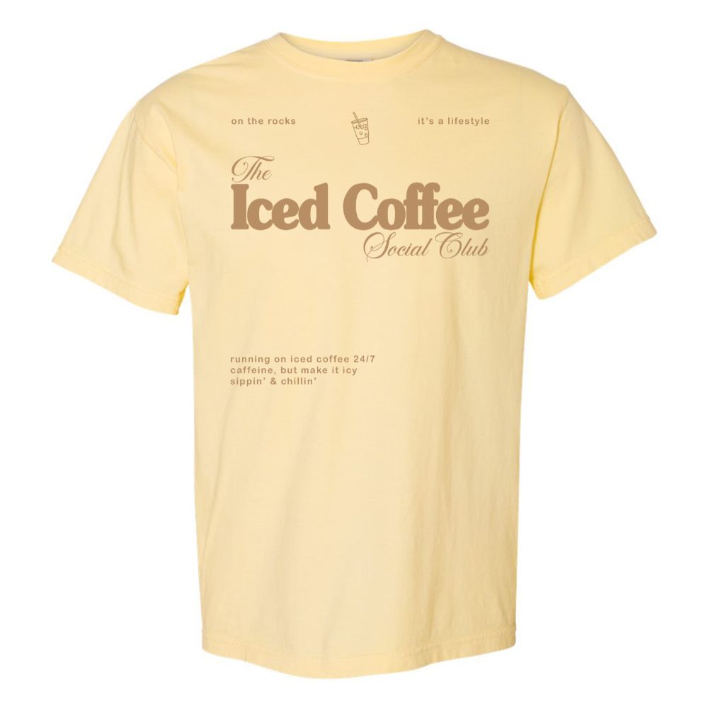 'Iced Coffee Social Club' T-Shirt from United Monograms