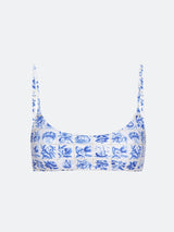 SONOMA SCOOP NECK BIKINI TOP - BLUE TILE from ELYSIIAN