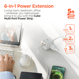 HyperGear Cube Multi-Port Power Strip Extension Cord from Jupiter Gear Home