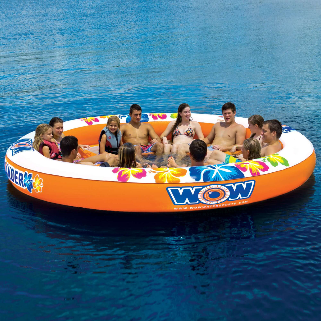 WOW Sports Floating 12 Person Water Lounge & Island - Stadium Islander (14-2090) from Jupiter Gear