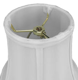 White Bell Shantung 10"W x 9"H Shade From LampsUSA