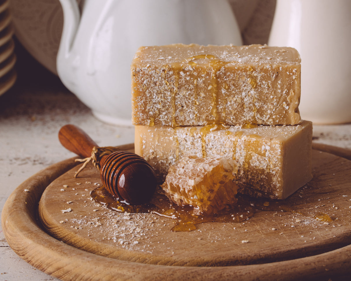 Oatmeal, Milk and Honey Organic Handmade Soap from Sweet Harvest Farms
